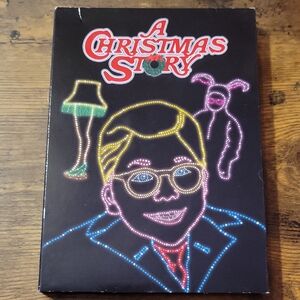 A Christmas Story DVD Neon Art Box